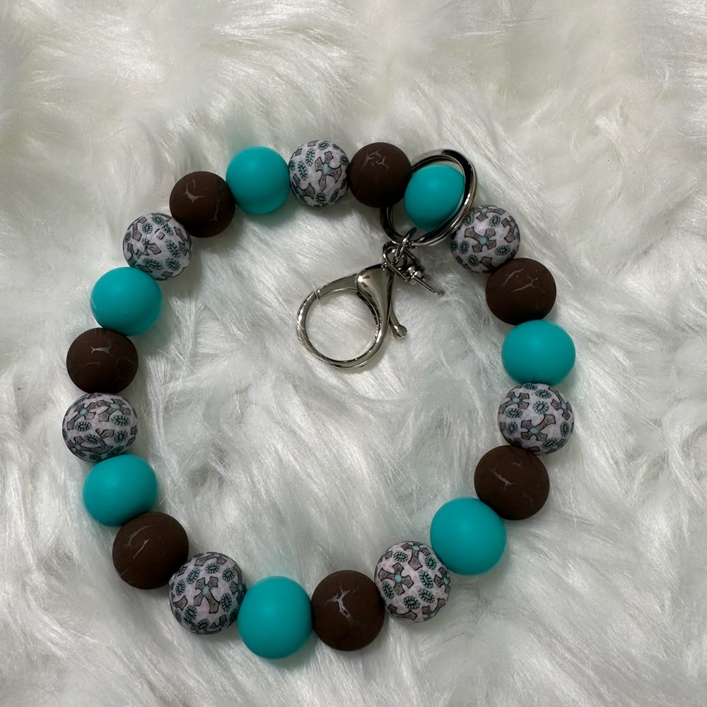 Western cross themed wristlet
